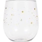 Stars Plastic Stemless Wine Glasses by Elise, 6 Count