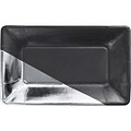 Charcoal and Silver Foil Appetizer Plates by Elise, 24 Count