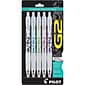 Pilot G2 Fashion Collection Retractable Gel Pens, Fine Point, Assorted Ink, 5/Pack (31392)
