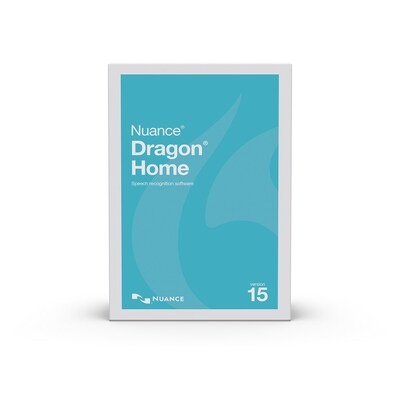 Nuance Dragon Home 15 for 1 User, Windows, Download (SN-DC09A-G00-15-E)