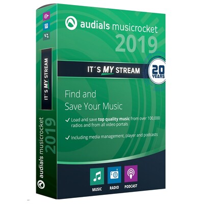 Avanquest Audials Music Rocket 2019 for 1 User, Windows, Download (11225-E)