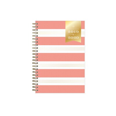 2019-2020 Blue Sky 5x8 Planner DD Refined Coral Stripe (113649)