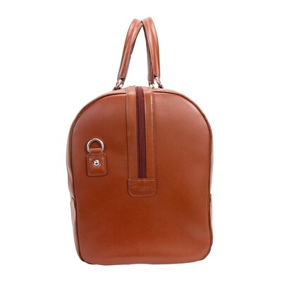 McKlein Carry-all Duffel, Kinzie, Top Grain Cowhide Leather, Brown (88194)