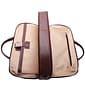 Mcklein Leather Dual Compartment Laptop Briefcase, Harpswell, Top Grain Cowhide Leather, Brown (88564)