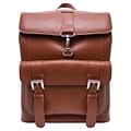 Mcklein Laptop Backpack, Hagen, Top Grain Cowhide Leather, Brown (88024)