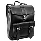 Mcklein Laptop Backpack, Hagen, Top Grain Cowhide Leather, Black (88025)