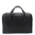 Mcklein Leather Dual Compartment Laptop Briefcase, Harpswell, Top Grain Cowhide Leather, Black (8856