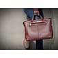 Mcklein Leather Slim Laptop Briefcase, Arcadia, Top Grain Cowhide Leather, Brown (88764)