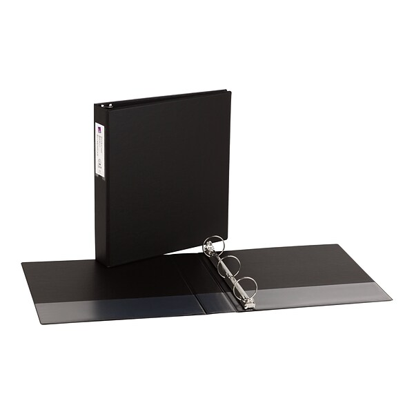 Avery Economy 1-1/2 3-Ring Non-View Binder, Matte Black (04401)