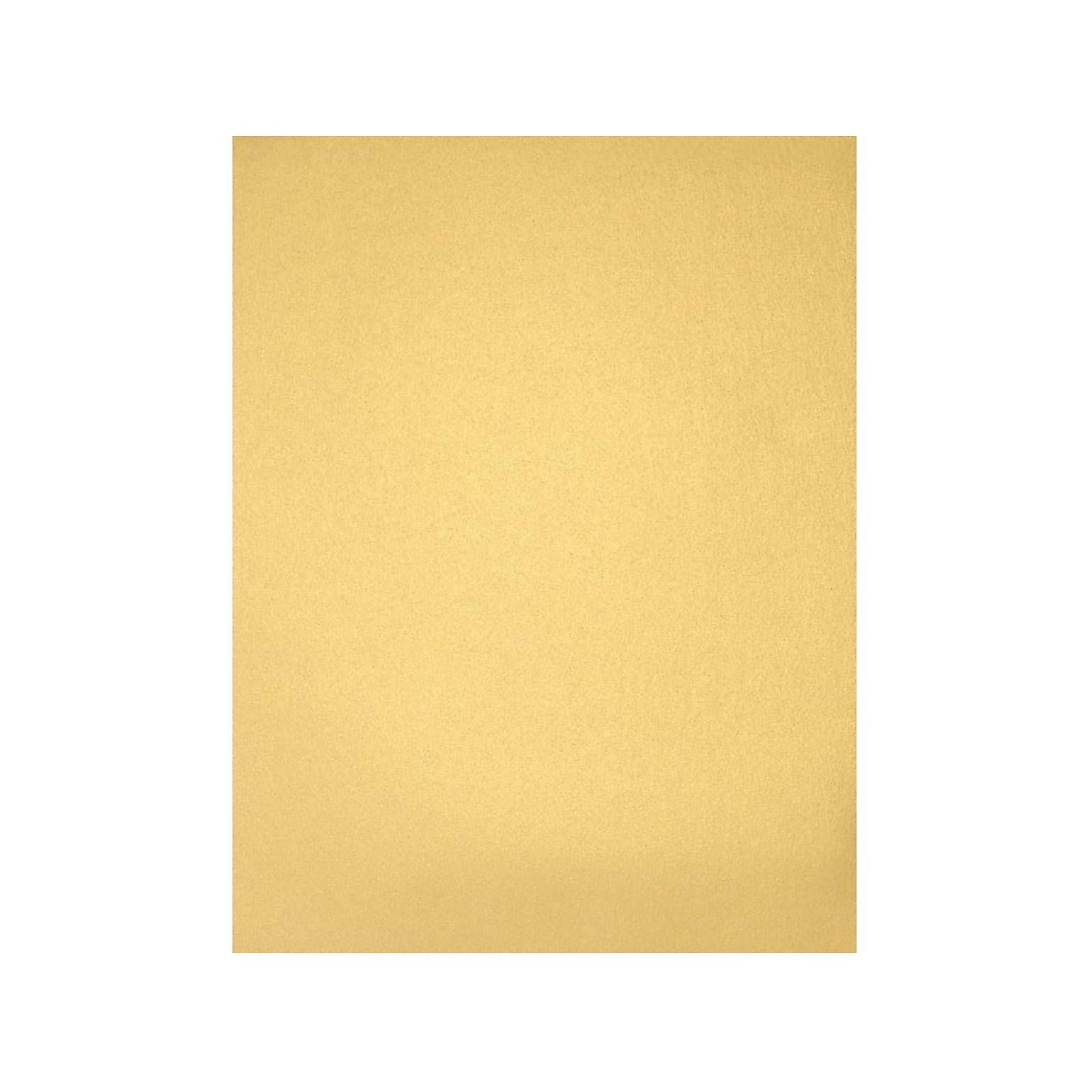 LUX 105 lb. Cardstock Paper, 8.5 x 11, Gold Metallic, 50 Sheets/Pack (81211-C-40-50)