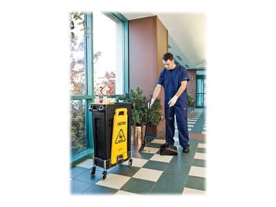 Rubbermaid Commercial Products Safety Awareness Floor Sign, Yellow (FG611200YEL)