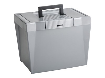 Pendaflex Economy Plastic Portable Tote Gray (PFX 20862)