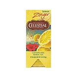 Celestial Seasonings Zinger Lemon Tea Bags, 25/Box (31010)