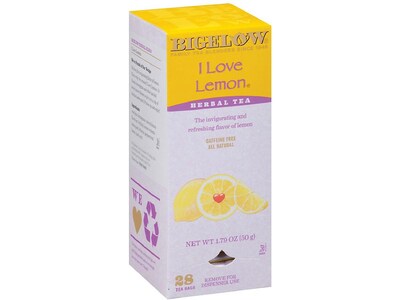 Bigelow I Love Lemon Tea Bags, 28/Box (003991)