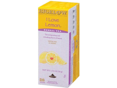 Bigelow I Love Lemon Tea Bags, 28/Box (003991)