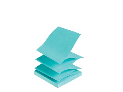 Staples Pop-Up Sticky Notes, 3 x 3, Ocean Views Collection, 100 Sheets/Pad, 12 Pads/Pack (S-33WCP1