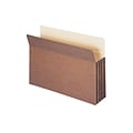 Smead File Pockets, Straight Cut Tab, 3.5 Expansion, Legal Size, Redrope, 25/Box (74224)