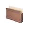 Smead 30% Recycled Reinforced File Pocket, 3 1/2 Expansion, Legal Size, Redrope, 25/Box (1526E)