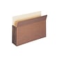 Smead File Pockets, Straight Cut Tab, 3.5" Expansion, Legal Size, Redrope, 25/Box (74224)