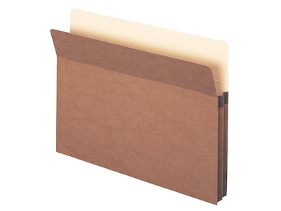 Smead Redrope File Pockets, 1.75" Expansion, Letter Size, Brown, 50/Box (73800)