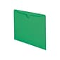 Smead 10% Recycled Reinforced File Jacket, Letter Size, Green, 100/Box (24900GN)