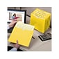 Smead Reinforced File Jackets, Reinforced Straight Cut Tab, Letter Size, Yellow, 100/Box (75511)