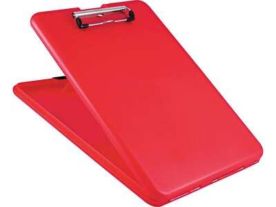 Saunders SlimMate Plastic Storage Clipboard, Letter Size, Red (00560)