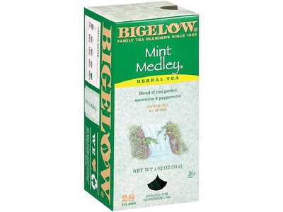 Bigelow Mint Medley Tea Bags, 28/Box (RCB003931)