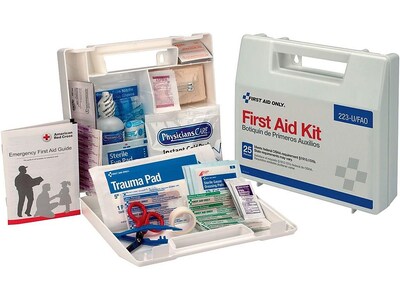 First Aid Only Plastic First Aid Kit, 25 People, 106 Pieces (223-U/FAO)