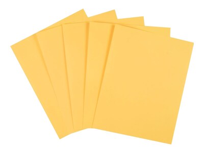 Staples Pastel 30% Recycled Colored Paper, 20 Lbs., 8.5 x 11, Goldenrod, 5000/Carton (14788-AA)