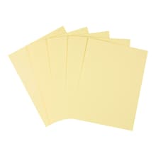 Staples Pastel 30% Recycled Colored Paper, 20 Lbs., 8.5 x 11, Canary, 5000/Carton (14787-AA)