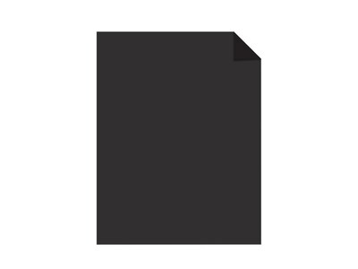 Astrobrights Color Cardstock, 65lb, 8.5 x 11, Eclipse Black, 100/Pack