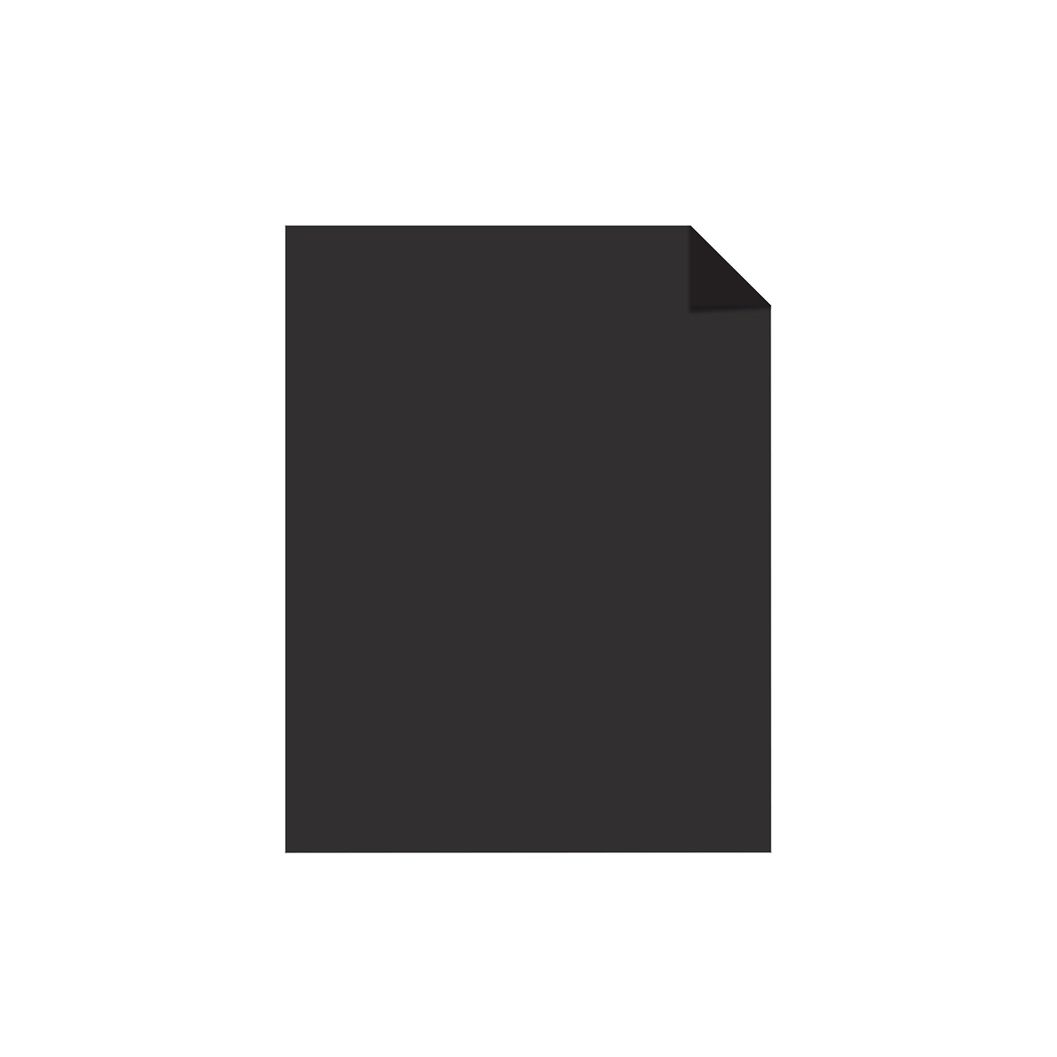 Astrobrights 65 lb. Cardstock Paper, 8.5 x 11, Eclipse Black, 100 Sheets/Pack (22024-01)