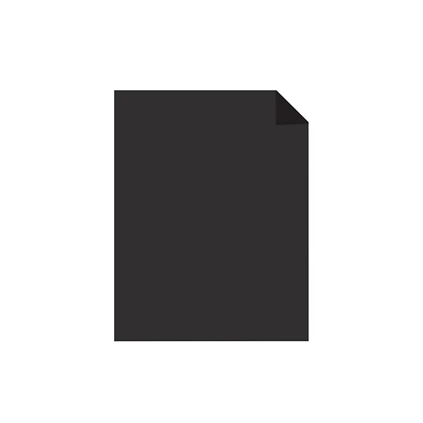 Astrobrights 65 lb. Cardstock Paper, 8.5 x 11, Eclipse Black, 100 Sheets/Pack (22024-01)