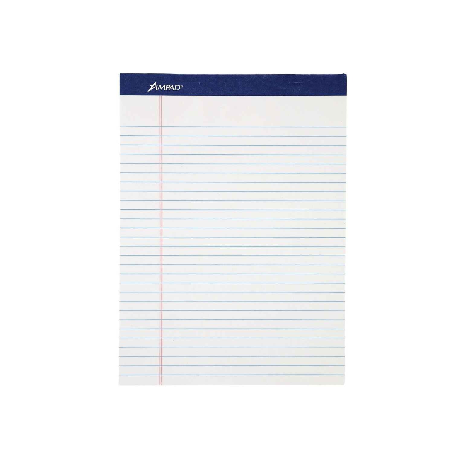 Ampad Evidence Notepad, 8.5 x 11.75, Wide Ruled, White, 50 Sheets/Pad, 12 Pads (20-170)