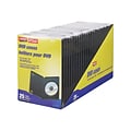 Staples Jewel Cases for DVD, Black Plastic (11467)