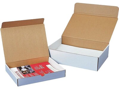 Coastwide Professional™ 12.13 x 9.25 x 5 Literature Mailer, White, 50/Bundle (CW57092)