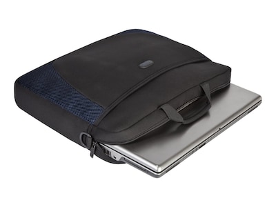 Targus Neoprene Laptop Sleeve for 17" Laptops, Black/Blue (CVR217)
