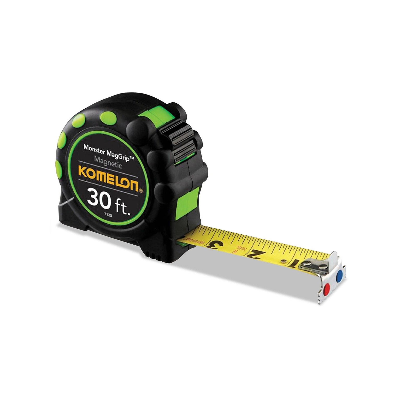 Komelon Monster MagGrip 30 Tape Measure, Nylon Coated Steel (7130)