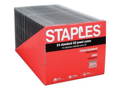 Standard CD Jewel Case, 24/Pack
