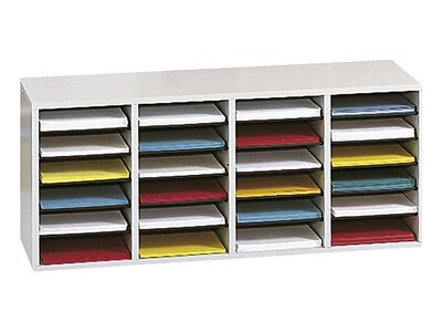 Safco 24 Compartment Literature Organizer, Gray (9423GR)