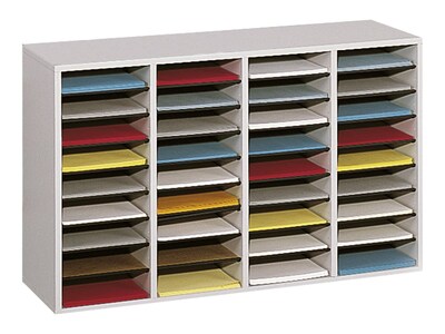 Safco 36 Compartment Literature Organizer, Gray (9424GR)
