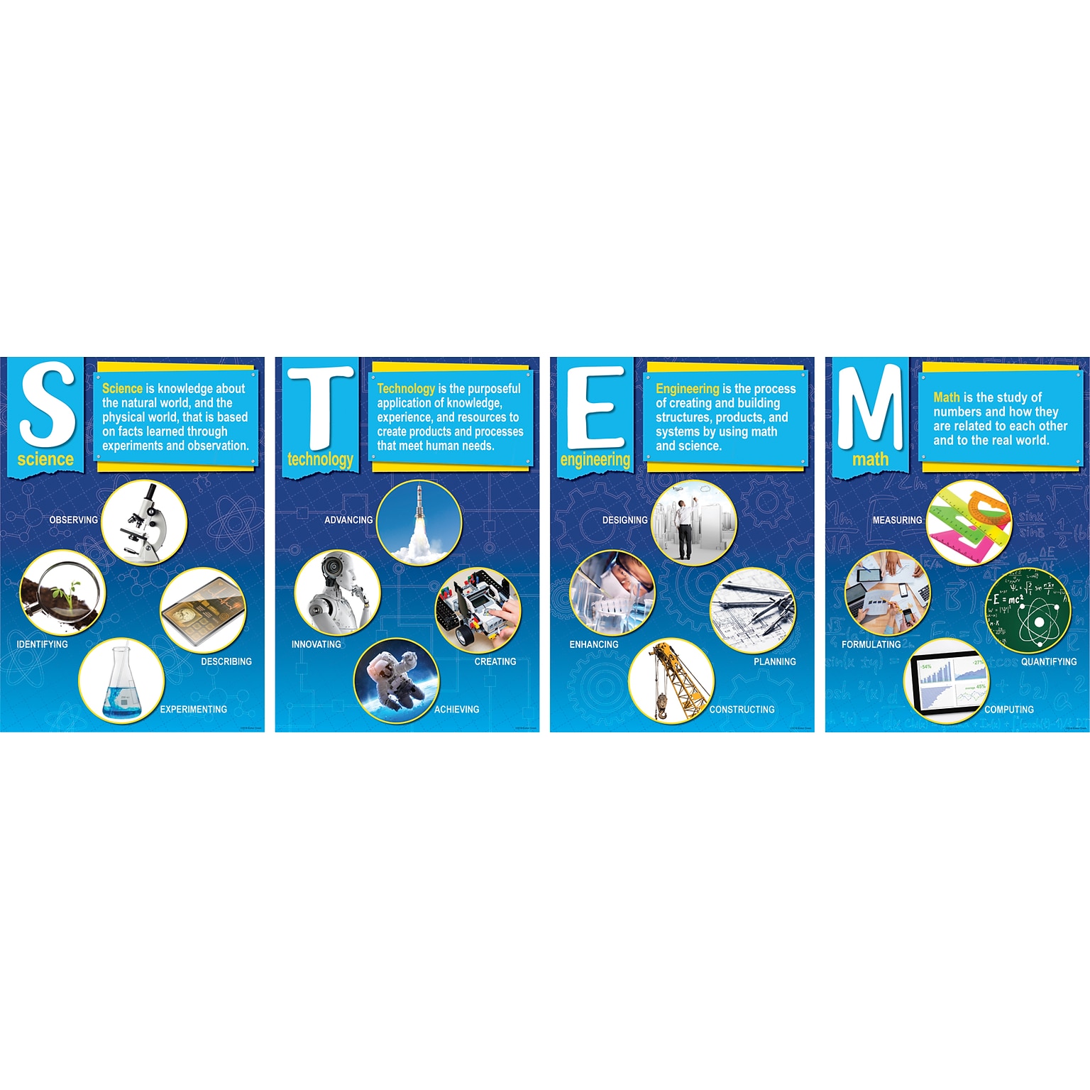 Barker Creek STEM Poster Set, 4/Set (BC3888)