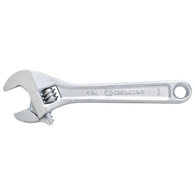 Crescent Adjustable Chrome Wrenches, 4 in Long with .5 Opening, Chrome (181-AC24VS)