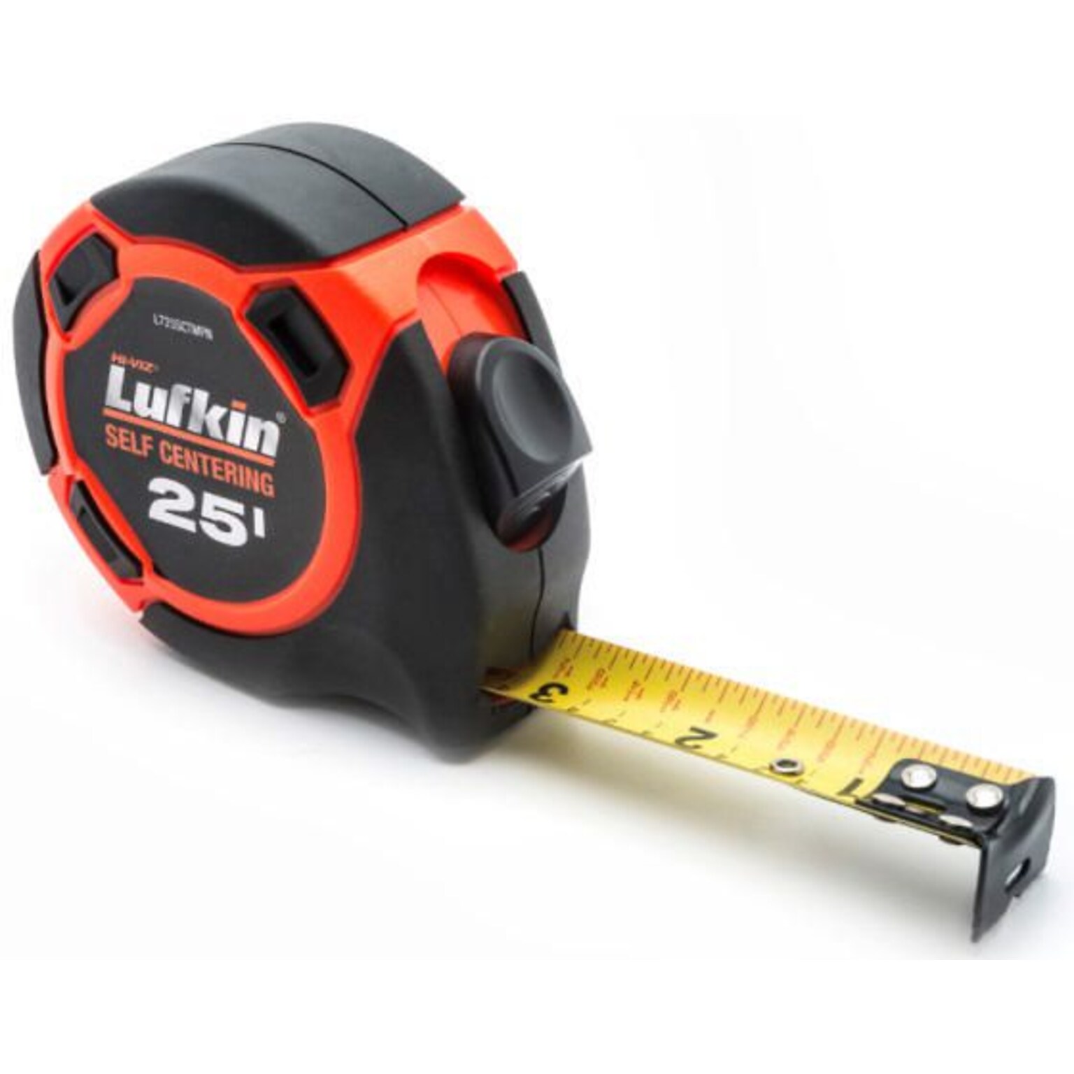 Lufkin 1W x 25L Hi-Viz Steel Blade Orange Self-Centering Tape Measure (182-L725SCTMPN)