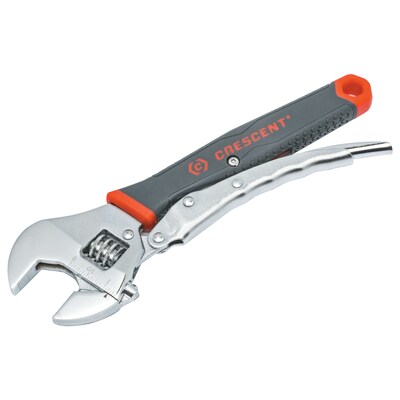 Crescent Locking Adjustable Wrenches, 10L, Chrome Plated (192-ACL10VS)