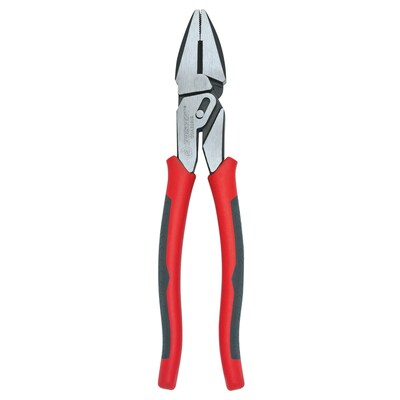 Crescent Pivot Pro Linemans Compound Action Pliers, 9 in Length, Side Cut, Comfort Grip, Pack of 3 (192-CCA20509)