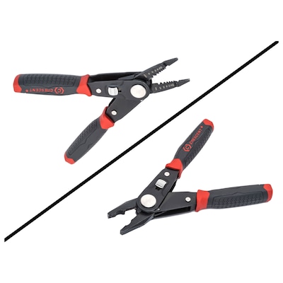 Crescent 2 in 1 Combo Dual Material Linesmans Pliers and Wire Strippers, 0.55 Cut (192-CCP8V)