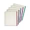 Cardinal Zipper Polypropylene/PP Binder Pockets, Assorted, 5/Pack (CRD 14650)