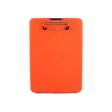 Saunders US-Works SlimMate Polypropylene Storage Clipboard, Letter Size, Hi-Vis Orange (00579)